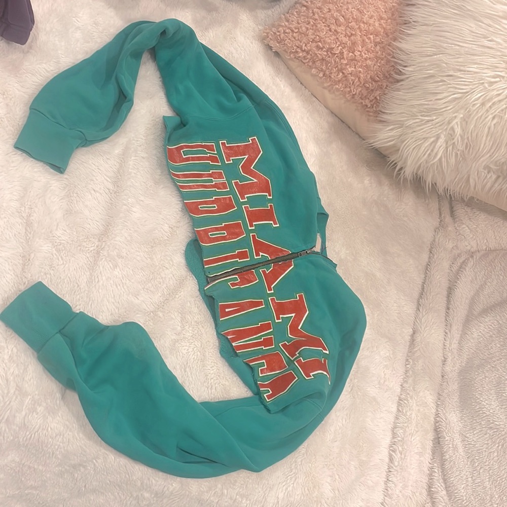 LF Furst Of A Kind UMiami Crop Sweatshirt
